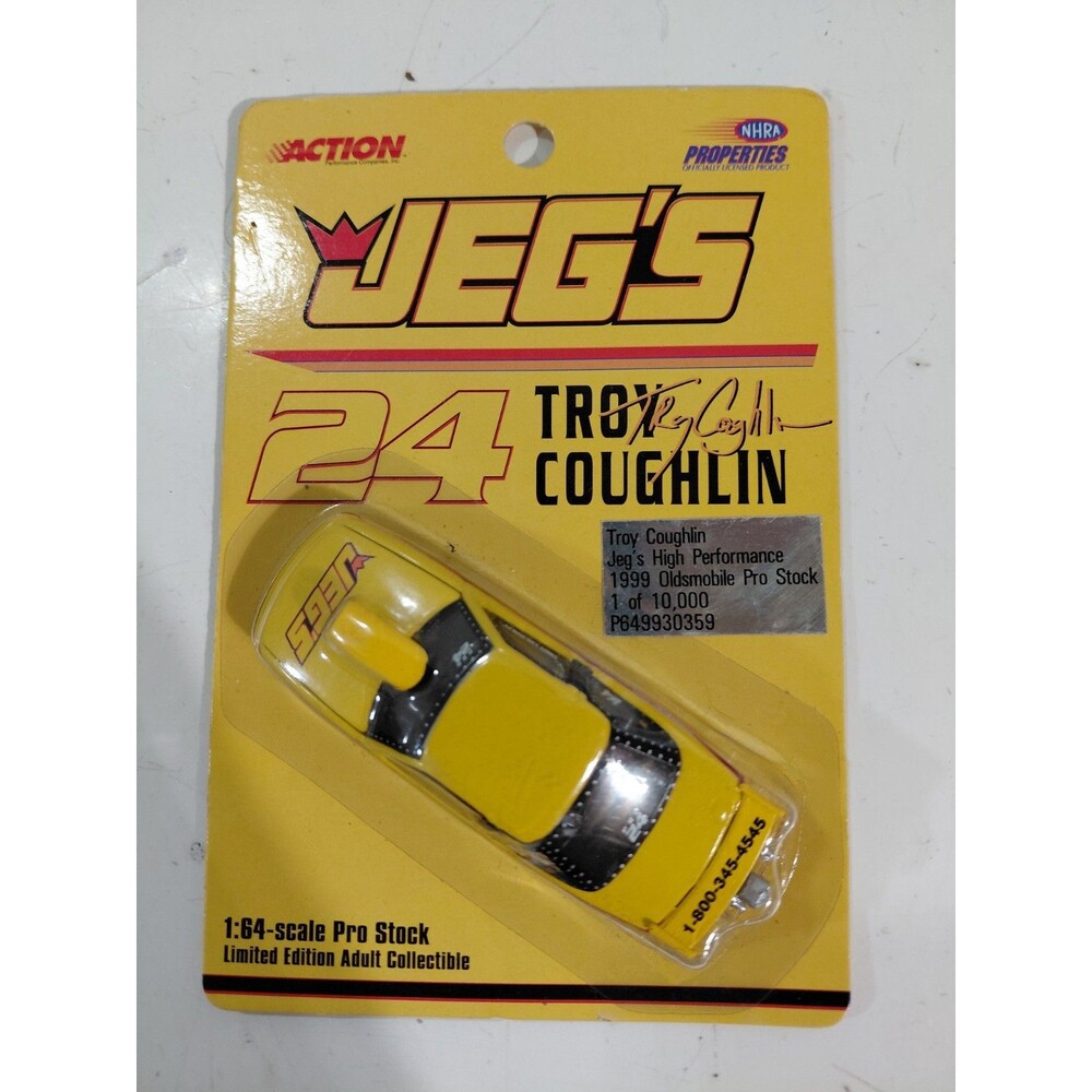 NIP Action 1:64 DieCast Troy Coughlin 1999 Jeg's 24 Oldsmobile Pro Stock Car